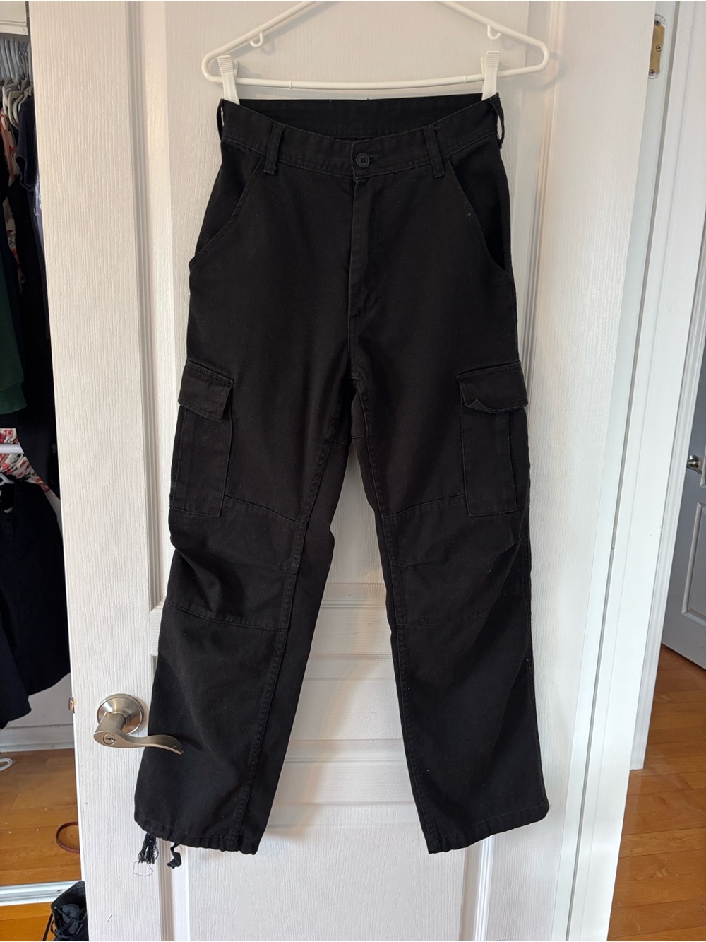 Woman Black Cargo Pants - Durable Utility Style